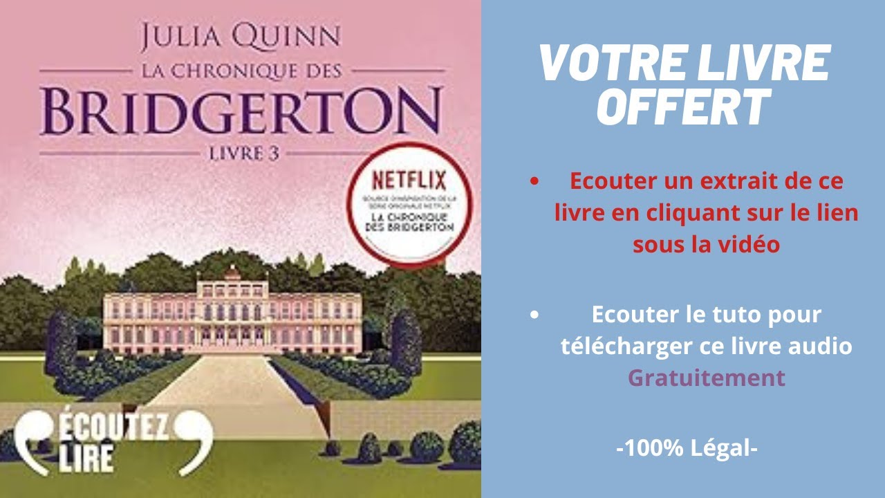 La chronique de Bridgerton livre 3 Julia Quinn livre audio - YouTube