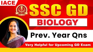 SSC GD Previous Year Questions- General Studies : BIOLOGY || Useful for upcoming SSC GD Exam || IACE