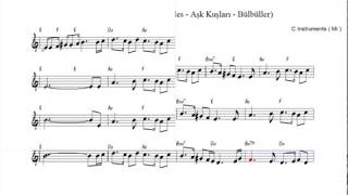 Nota Akor Eşlik - Los Bilbilicos -The Nightingales - C Instruments Mi