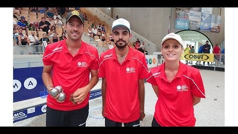 1- 1/4 FNALE - CHAMPT DE FRANCE TRIPLETTE MIXTE DOUAISIS   Team ROCHER vs Team BONETTO