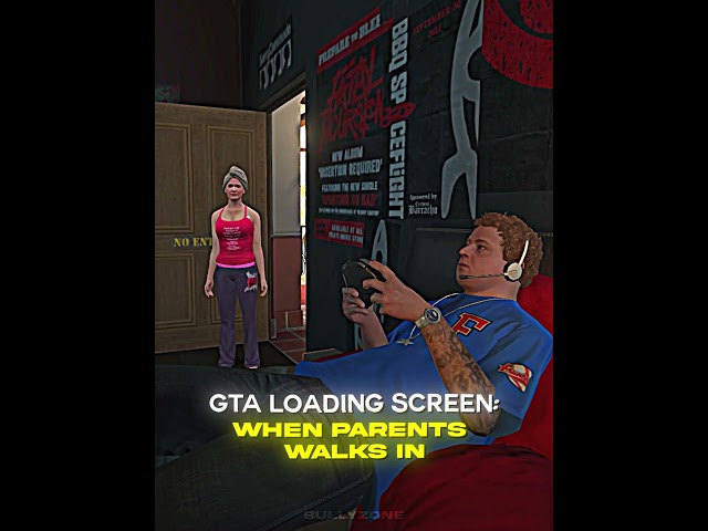 Loading Screen In GTA When Parents Walks In💀 | #gta #shorts class=
