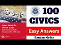 NEW! 100 Civics Questions and Answers (One &amp; Easy Answers) for US Citizenship Interview 2024 | uscis