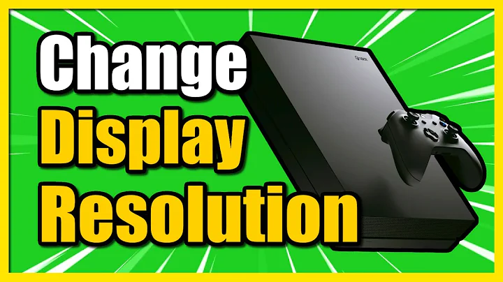 How to Change Resolution on Xbox One & Remove Black Bars (4k Tutorial)