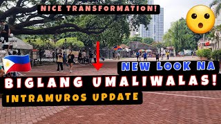 Pedestrianization Project sa Intramuros Natapos na! Harap ng Fort Santiago Biglang Umaliwalas!