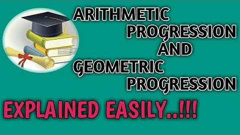 ARITHMETIC AND GEOMETRIC PROGRESSION (tamil).