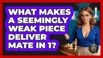 What Makes A Seemingly Weak Piece Deliver Mate In 1? - The Chess Codex