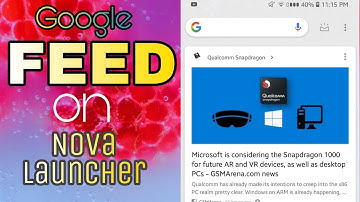 How to Get GOOGLE FEED on Nova Launcher!