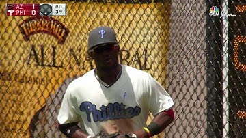 ARI@PHI: Herrera tracks down Bourn