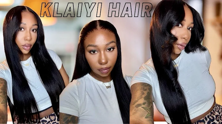 The Most Natural Hairline! New Upgraded No Slip Yaki Straight Glueless Wig Install Ft. Klaiyi Hair