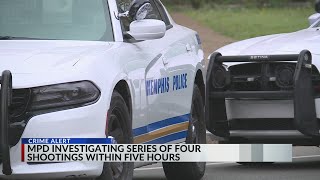 Memphis Police investigating series of four shootings within five hours