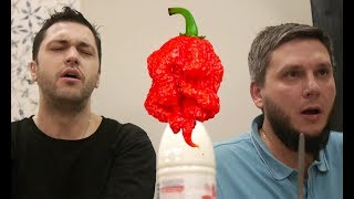 Огонь !! Пробуем самый ОСТРЫЙ чили перец В МИРЕ! КАРОЛИНА РИПЕР ( Carolina REAPER Каролинский жнец )