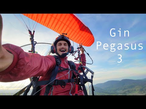 Thermalling the new Gin Pegasus 3 with a Paramotor to 7000 Feet!