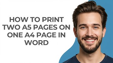 How To Print Two A5 Pages On One A4 Page In Word - GUIDE!