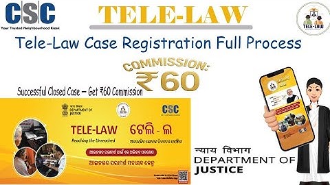Telelaw Case Registration Full Process l Commission Rs-60 l Good News 