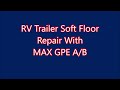 Epoxy Resin For Soggy Wood Floors RV Trailers, Bathroom Wood Floor Sealer. Stabilize Damage Wood