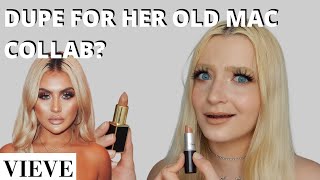 Vieve Modern Matte Lipstick Is It A Dupe For Her Mac Collab? Side By Side 2021