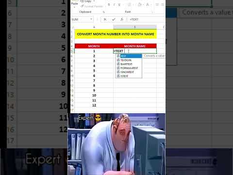 Excel trick CONVERT