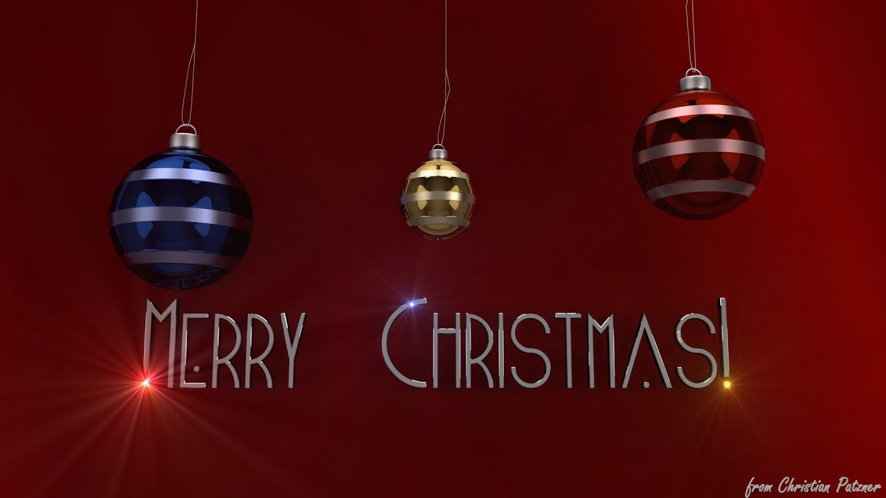 Blender Cycles Tutorial Christmas Banner Speed YouTube