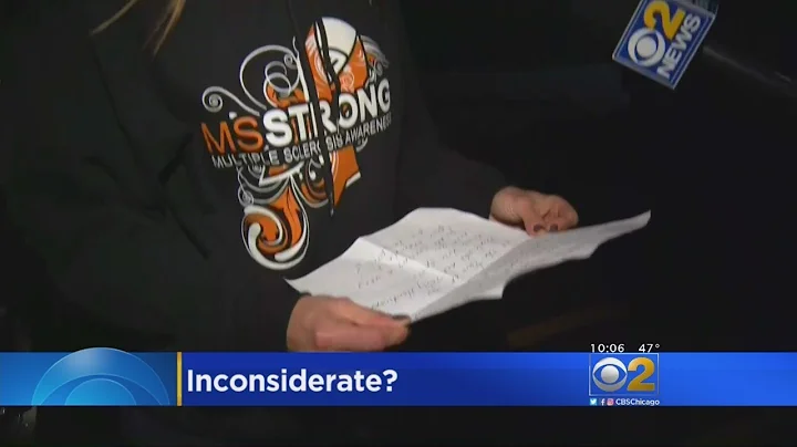 Not Disabled Enough? Motorist With MS Finds Nasty Note