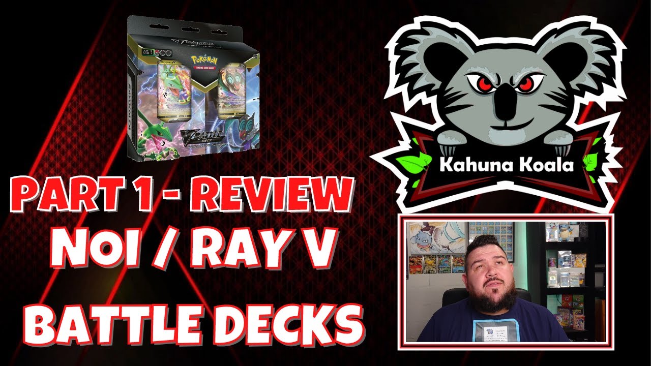 Part 1 The Review Noivern vs Rayquaza V Battle Decks YouTube