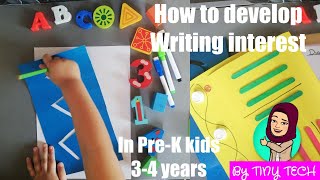 How to develop Prewriting skills in toddlers & Preschoolers|prewriting activities for age 34 years