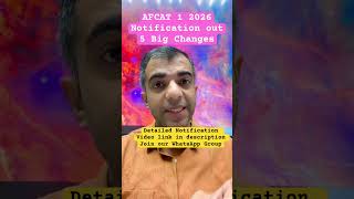 🚨 AFCAT 1 2026: SHOCKING CHANGES! | No Normalisation, Single Exam Day &amp; PC Offered