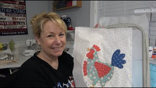 Tutorial - Multiple Hoopings to Embroider Large Applique in Smaller Hoops for Percy in Chicken Salad