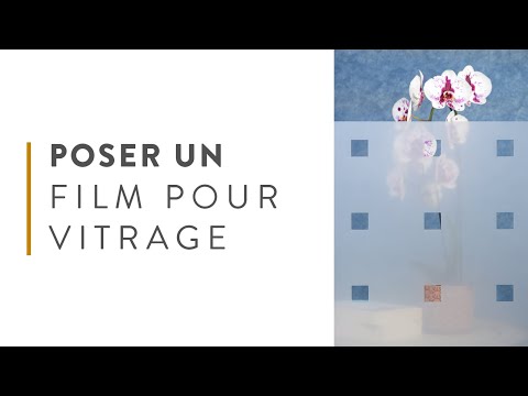 Pose d'un film sur un vitrage