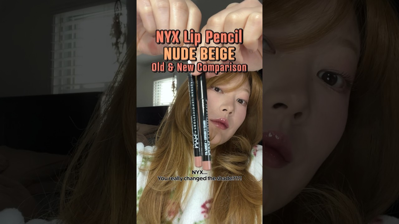 NYX Lip Pencil Nude Beige Old & New Comparison #nyxlipliner 