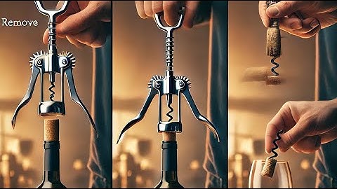 How Open a Wine Bottle with a Winged Corkscrew: A Step-by-Step Guide Wing Shaped Opener Remove Cork