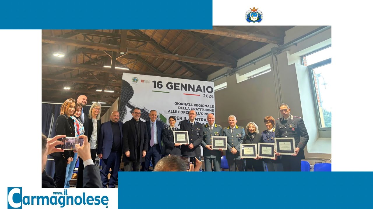 Carmagnola dice grazie alle forze dell’ordine | Giornata regionale della gratitudine