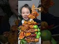 Susu Yummy Spicy Food Mukbang 😋 Eating Braised Pork Ribs With Spicy Ducks Feet And Green Vegetables