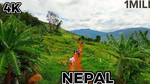 Aerial view of the Nepal van java is a Rural tour o