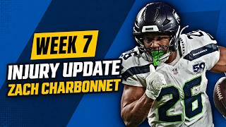 Zach Charbonnet Fantasy Injury Update Week 7