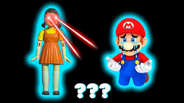 Squid Game Mario "Red Light, Green Light" Sound Variation in 46 Seconds