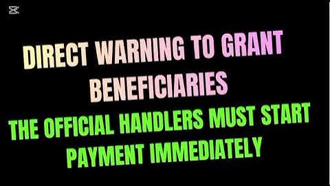 the official handlers must start payment immediately