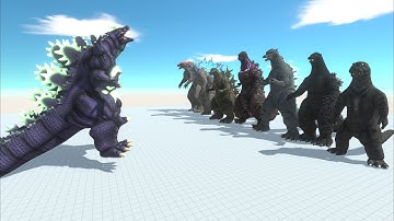 Godzilla Power comparison of Super Godzilla VS Evolution of Godzilla