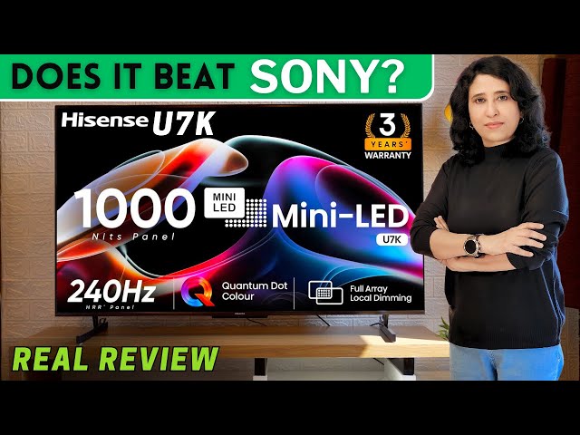 Hisense U7K Unboxing & Review  Hisense U7K vs Sony X90L 