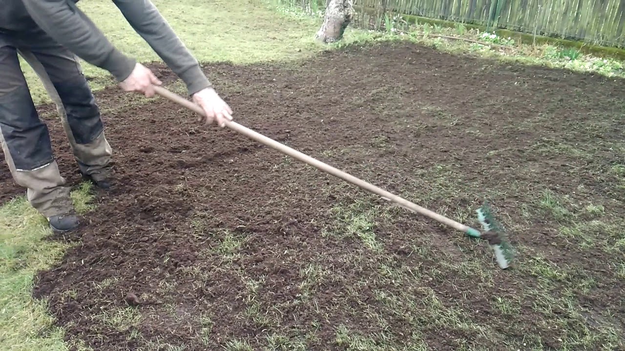 TERREAUTAGE GAZON après SCARIFICATION