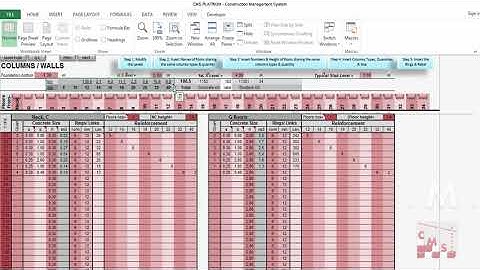7  How to make Quantities Surveying for SOG and Columns by CMS