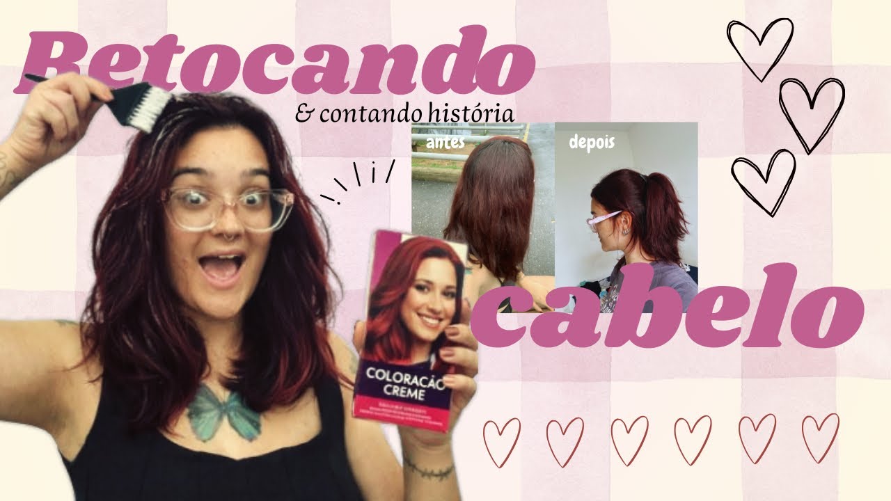 ✨ Retoquei o cabelo! - Cherry Red🍒✨ *contando quando MEU CABELO CAIU* 