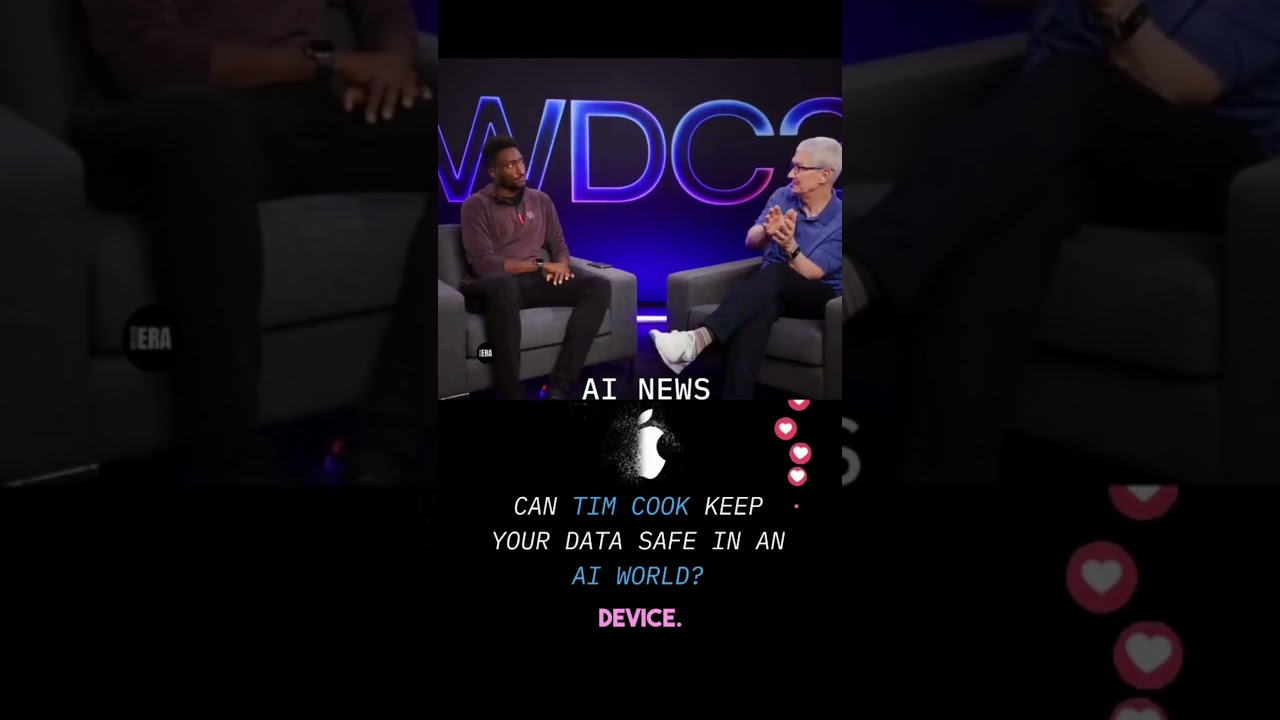 Data privacy with AI | Tim cook on privacy of data | Apple and chatgpt  #appleintelligence #gpt #ai