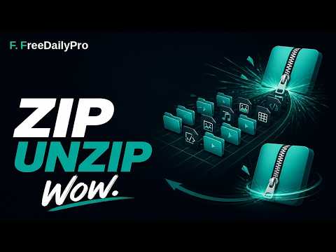 How to ZIP & UnZIP Files Free Online | FreeDailyPro.com