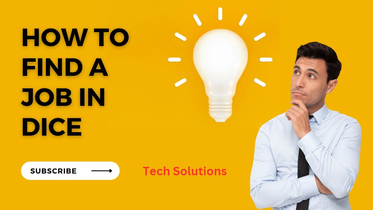 How to find job in DICE Job Search with Dice Your StepbyStep