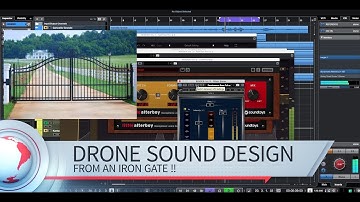 Big Drone Sound Design from an iron gate !