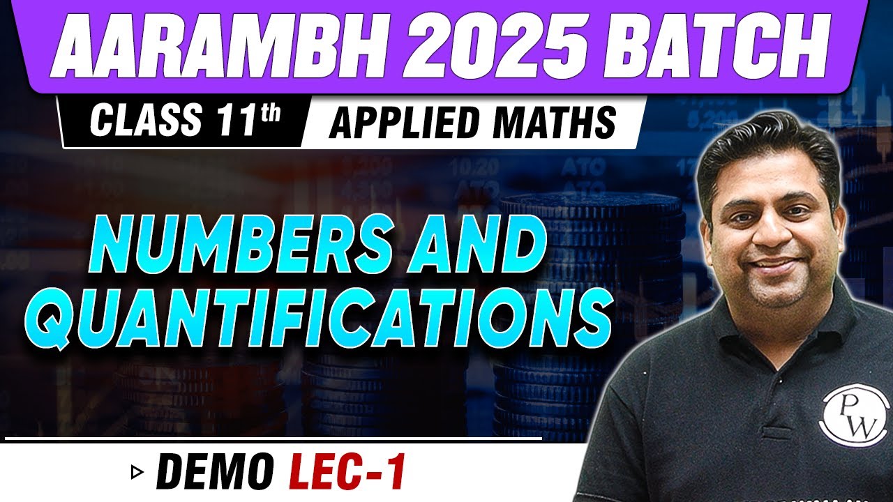 Number & Quantifications | Applied Maths class 11th Commerce - YouTube