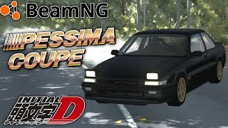 BeamNG.drive Mount Glorious Ibishu Pessima coupe fast downhill drifting Initial D style