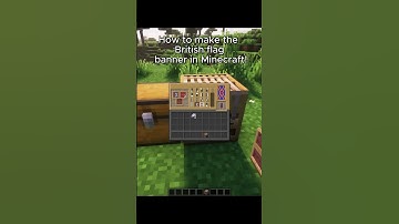 How to make the British flag banner in Minecraft!