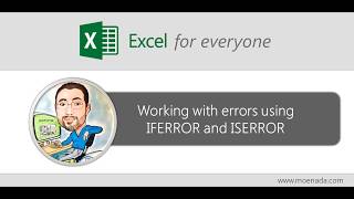 Working with Errors in Excel using IFERROR and ISERROR (Arabic video with English subtitles)