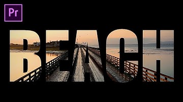 VIDEO INSIDE TEXT USING / TRACK MATTE KEY / ADOBE PREMIERE CC 2019
